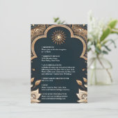 パレスヒンディヘナメンディインディアンスタイル結婚ズ エンクロージャーカード (スタンド正面)