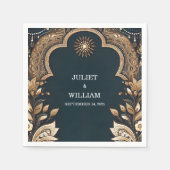 パレスヒンディヘナメンディインディアンスタイル結婚ズ スタンダードカクテルナプキン (正面)