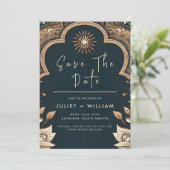 パレスヒンディヘナメンディインディアンスタイル結婚ズ セーブザデート (スタンド正面)