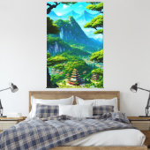 パレス中国のバレー キャンバスプリント (インサイチュ (寝室))