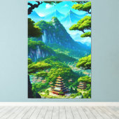 パレス中国のバレー キャンバスプリント (インサイチュ (ウッドフロア))