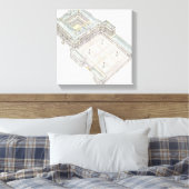 パレス王室の。マドリッドスペイン キャンバスプリント (インサイチュ (寝室))