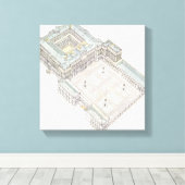 パレス王室の。マドリッドスペイン キャンバスプリント (インサイチュ (ウッドフロア))