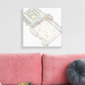 パレス王室の。マドリッドスペイン キャンバスプリント (インサイチュ (リビング))