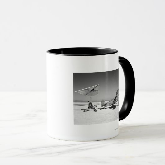 パレセフ1-Aレイクベッドとトウ飛行機 マグカップ (正面右)