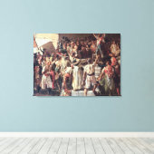 パレターの叫び声が上がった キャンバスプリント (インサイチュ (ウッドフロア))