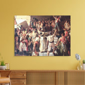 パレターの叫び声が上がった キャンバスプリント (インサイチュ (リビング))