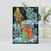 パレック。フォークロシアの古代の冬の祭り サンキューカード (スタンド正面)