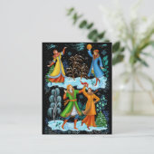 パレック。伝統的ロシアのフォーク ポストカード (スタンド正面)