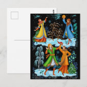 パレック。伝統的ロシアのフォーク ポストカード (正面/裏面)