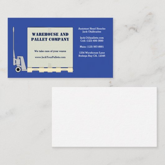 パレットジャック 名刺 (正面/裏面)