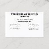 パレットジャック、標準、3.5インチx 2.0インチ名刺 名刺 (裏面)