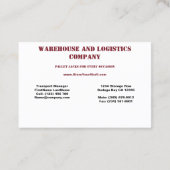 パレットジャック、標準、3.5インチx 2.0インチ名刺 名刺 (裏面)