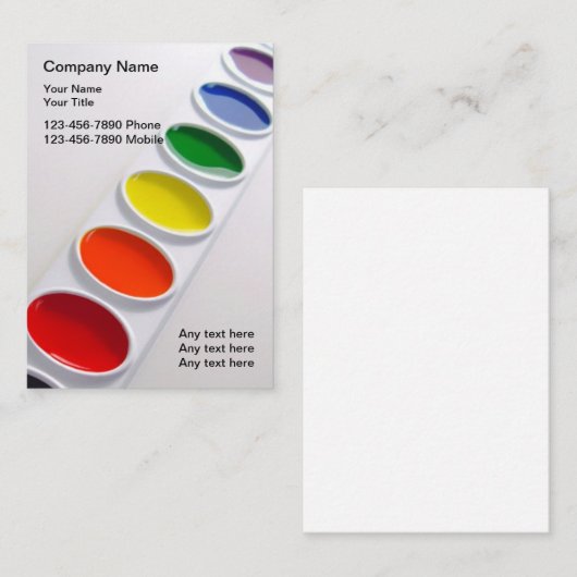 パレットテーマアーティスト 名刺 (正面/裏面)