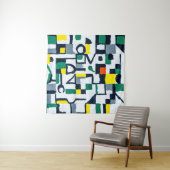 パレットナ絵画イフ；抽象芸術・グ絵画リッド：  タペストリー (インサイチュ)
