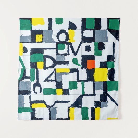 パレットナ絵画イフ；抽象芸術・グ絵画リッド：  タペストリー (正面)