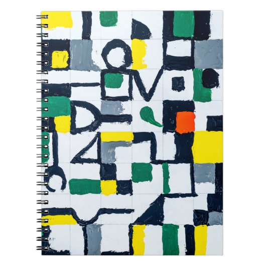 パレットナ絵画イフ;抽象芸術・グ絵画リッド: ノートブック (正面)