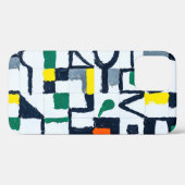 パレットナ絵画イフ；抽象芸術・グ絵画リッド：  Case-Mate iPhoneケース (裏面 (横))
