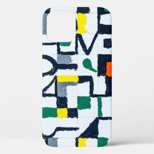 パレットナ絵画イフ;抽象芸術・グ絵画リッド: iPhone 12ケース