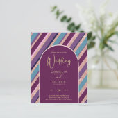 パレットプラムパープルターコイズバラ結婚金ゴールド (スタンド正面)