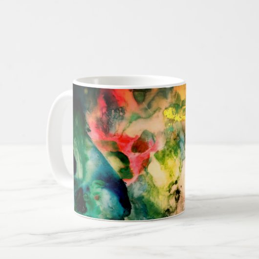 パレット抽象芸術 コーヒーマグカップ (正面左)
