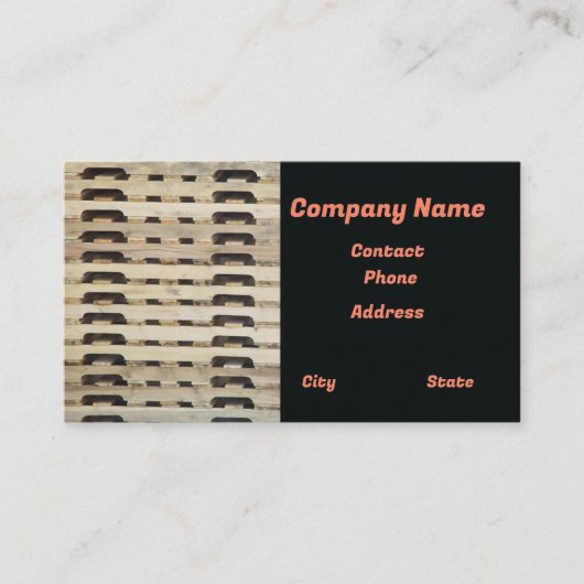 パレット木製品保存輸送シェルブ 名刺 (正面)