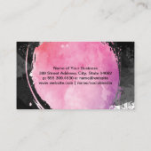 パレット絵を描ブラシ |水彩 名刺 (裏面)