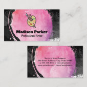 パレット絵を描ブラシ |水彩 名刺 (正面/裏面)