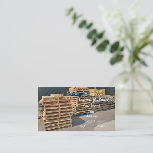 パレット製品保管 名刺 (スタンド正面)