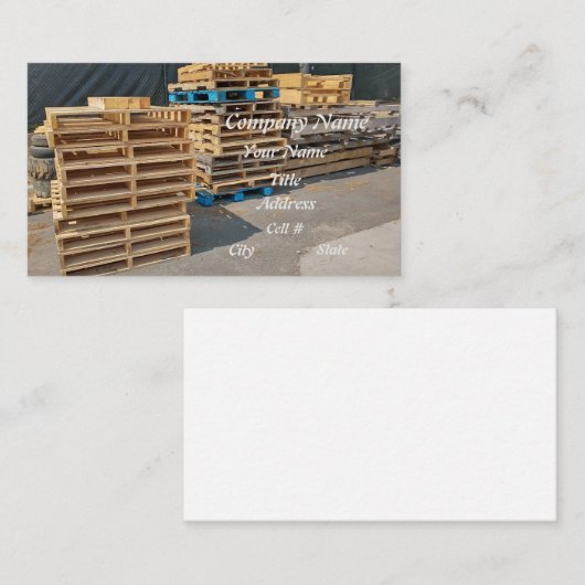 パレット製品保管 名刺 (正面/裏面)