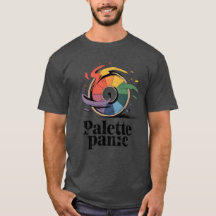 パレット・パニック おもしろアーティスト・ユーモア Tシャツ