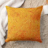 パレデ・ディティトゥーサcom textura amarela e laranja クッション (ブランケット)