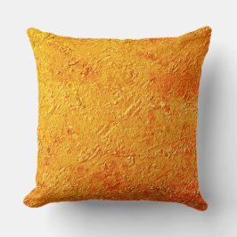 パレデ・ディティトゥーサcom textura amarela e laranja クッション