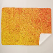 パレデ・ディティトゥーサcom textura amarela e laranja シェルパブランケット (正面(横))