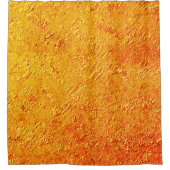 パレデ・ディティトゥーサcom textura amarela e laranja シャワーカーテン (正面)