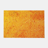 パレデ・ディティトゥーサcom textura amarela e laranja ドアマット (正面)