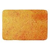 パレデ・ディティトゥーサcom textura amarela e laranja バスマット (正面)