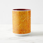 パレデ・ディティトゥーサcom textura amarela e laranja マグカップ (中央)