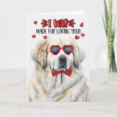 パレネー素晴らしズ犬がバレンタインを愛すために作った シーズンカード (正面)