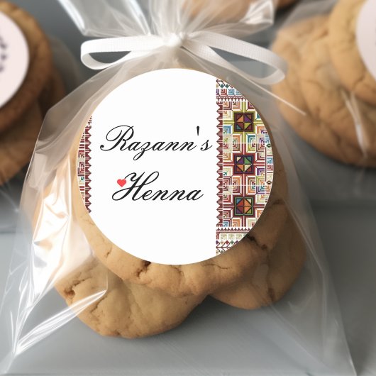 パレパーソナライズされたカラフルステナ ラウンドシール