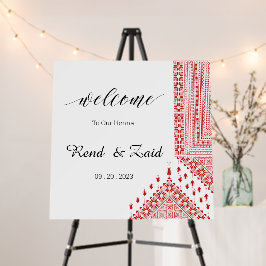 パレパーソナライズされたスティナ・アラブ・ヘナが赤で署名