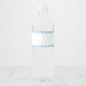 パレパーソナライズされたスティンタスリーズプリントインブルー ペットボトルラベル (裏面)