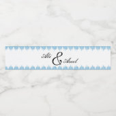 パレパーソナライズされたスティンタスリーズプリントインブルー ペットボトルラベル (シングルラベル)