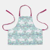 パレファンシーード模様の白象 エプロン (正面)