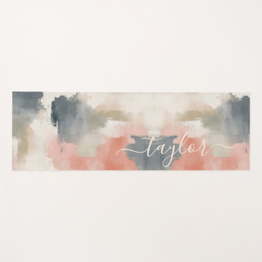 パレモダンットカラー抽象芸術モノグラム ヨガマット (正面(横))