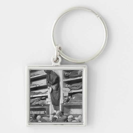 パレルモの地下墓地のミイラ、イタリア キーホルダー (正面)