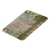 パレルモの地図， 'Civitates Orbis Terrarum'からの'by マグネット (左側)