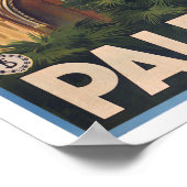 パレルモイタリアヴィンテージ旅行 ポスター (角)