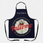 パレルモキャピタルオブシチリーイタリアヴィンテージ土産 エプロン (正面)