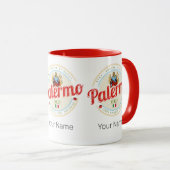 パレルモキャピタルオブシチリーイタリアヴィンテージ土産 マグカップ (正面右)